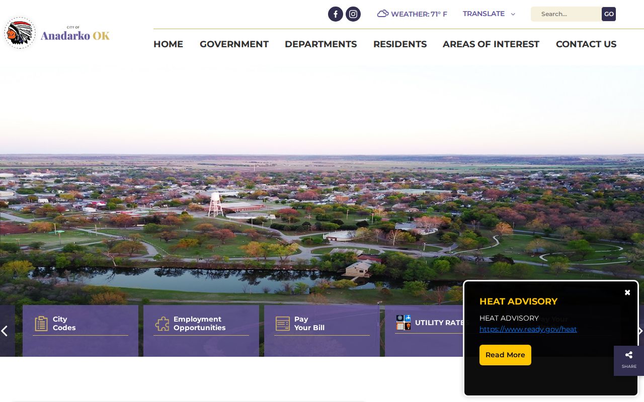Anadarko warrant records official city source